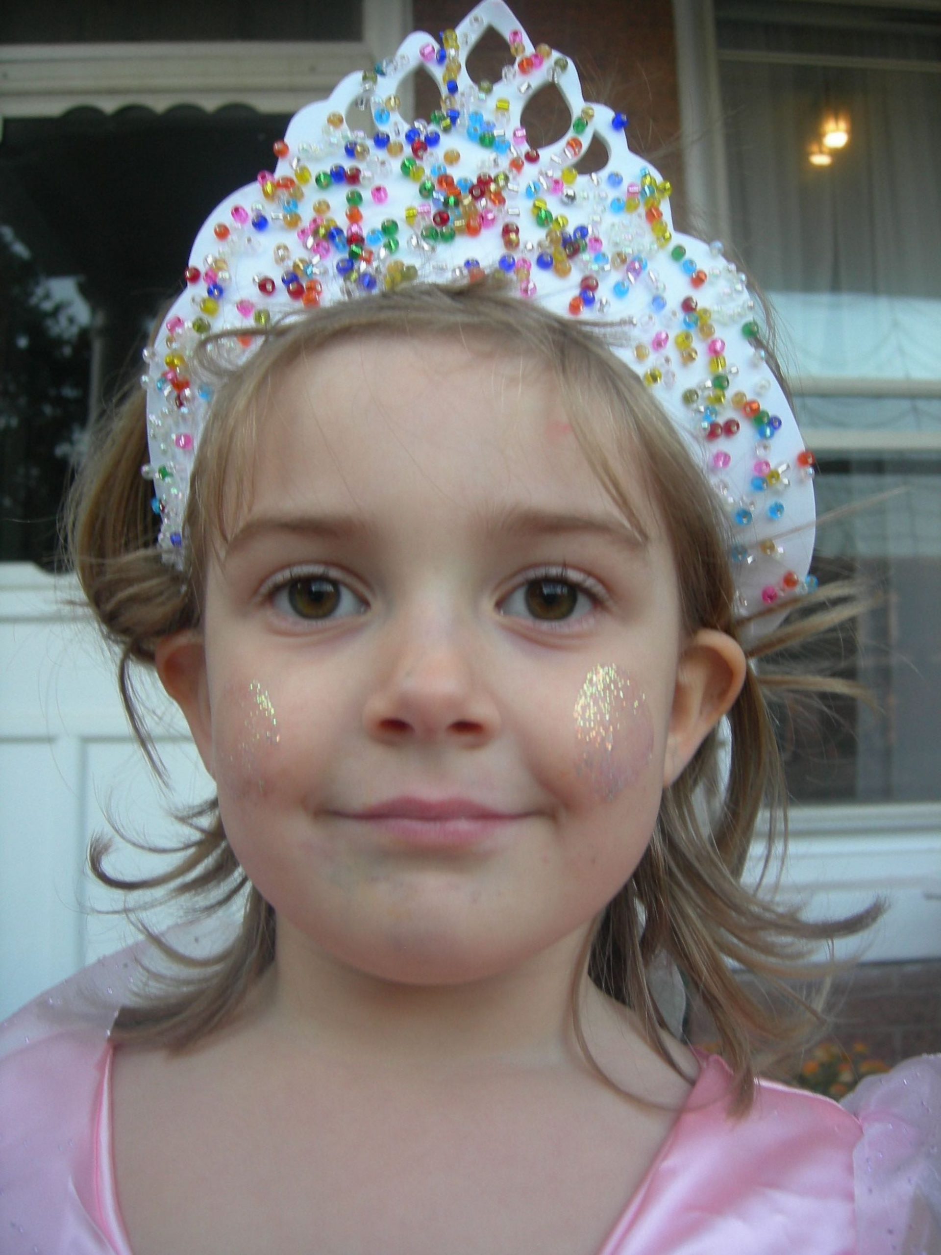 Kate wearing a crown