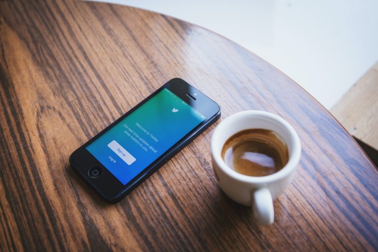 coffee and smartphone