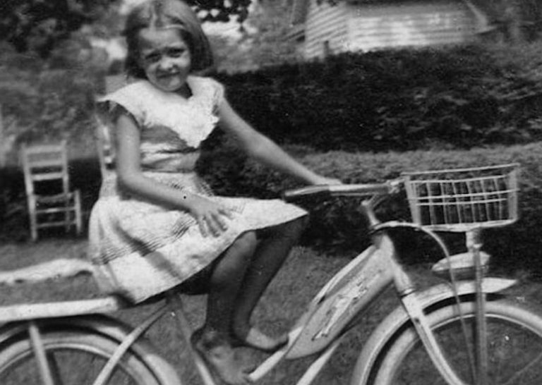 Mom on a bike