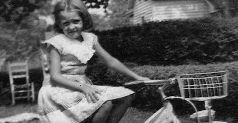 Mom on a bike