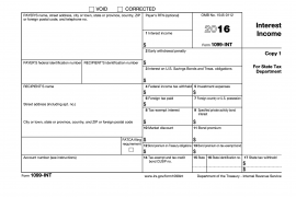 Understanding Your Tax Forms 2016: Form 1099-INT, Interest Income