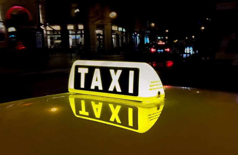 taxi signage
