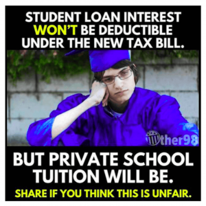 Back To School Myths: The Student Loan Interest Deduction Is Gone student loan meme