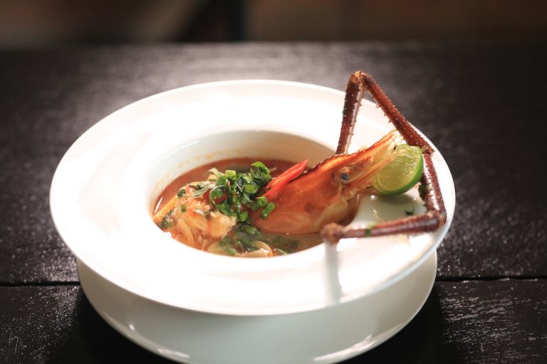 fancy dinner in a bowl