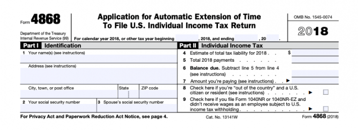 Tomorrows tax deadline pushed off for some taxpayers | taxgirl Form 4868 extension