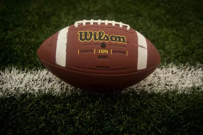 Football on sideline