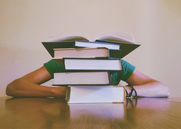 stack of books