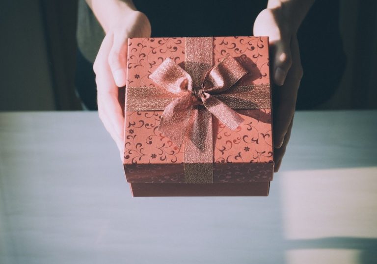 Fancy gift wrapped box