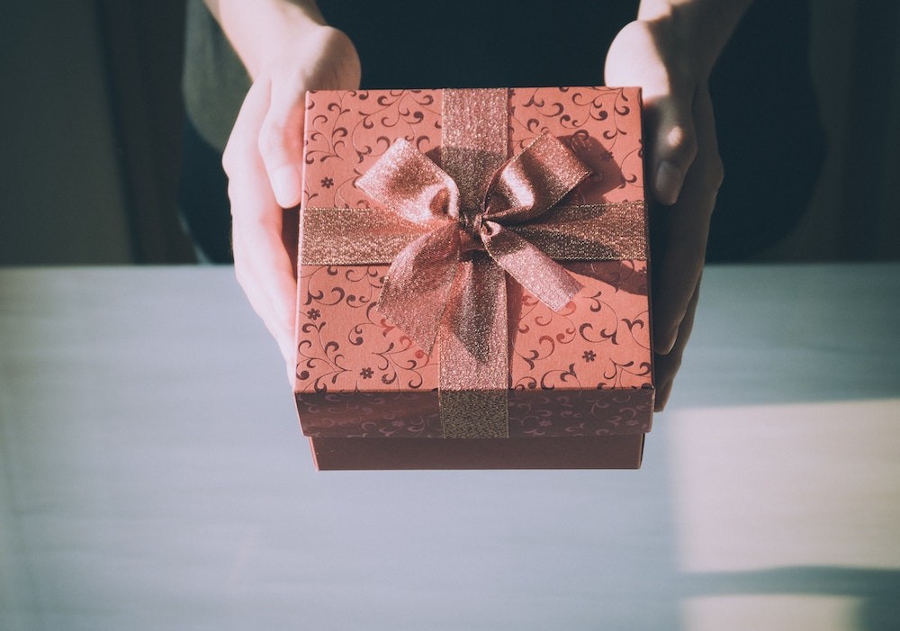 Fancy gift wrapped box