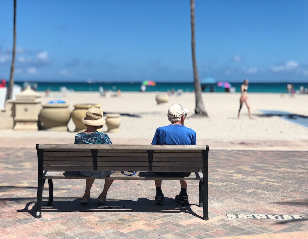 Couple on a bench