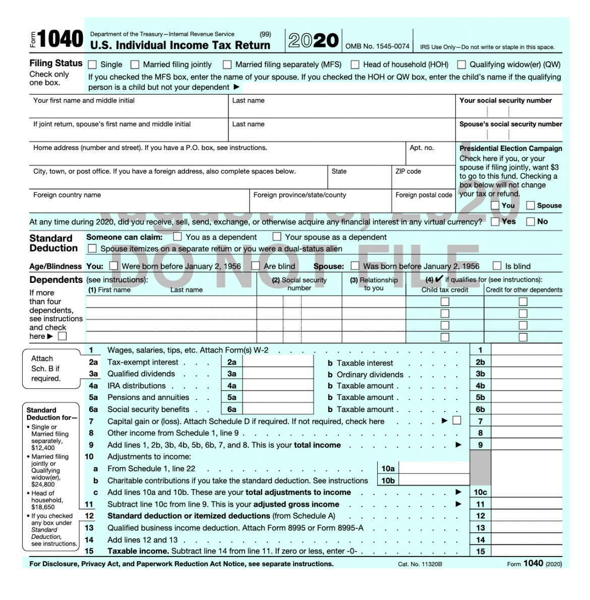 Individual Tax Return Instructions 2022