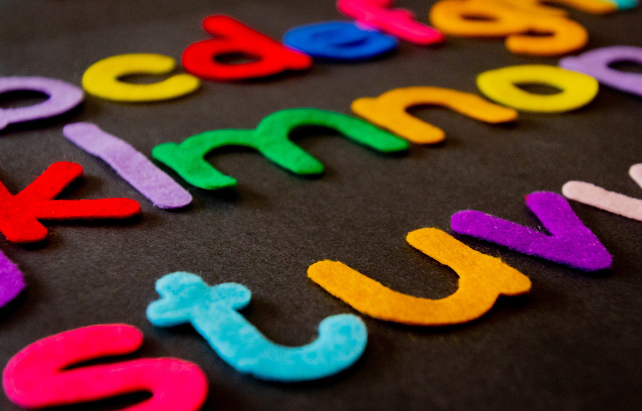 letters on a felt board