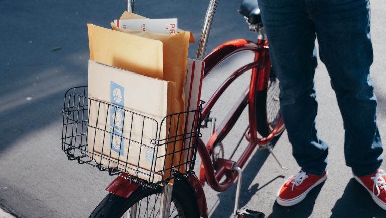 Bike with mail