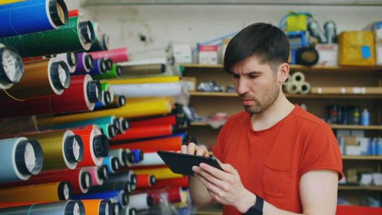Man in shop